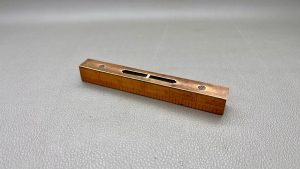 Hookley Abbey Brass & Timber Level & Rule 6" Long In Good Condition