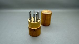 Starrett Drive Pin Punch Set Of Eight In Wood Box