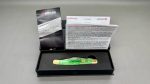 Boker Tree Germany Folding Knife Medium Stockman In Lime Green IOB In New Condition