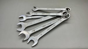 Combination Spanner Set Various Brands 28mm 26 25 24 23 & 22mm In Good Condition