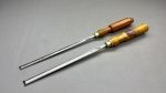 Long Gouge Chisels Stormont 7/16" & Woodcock 1/4" In Good Condition
