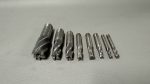 8 Piece End Mill Set In Good Working Condition