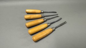 Set Of Five Italian Carving Chisels