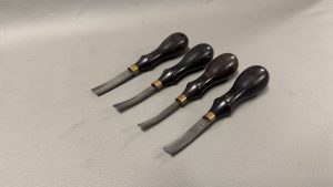 French Style Leather Edgers With Ebony Handles